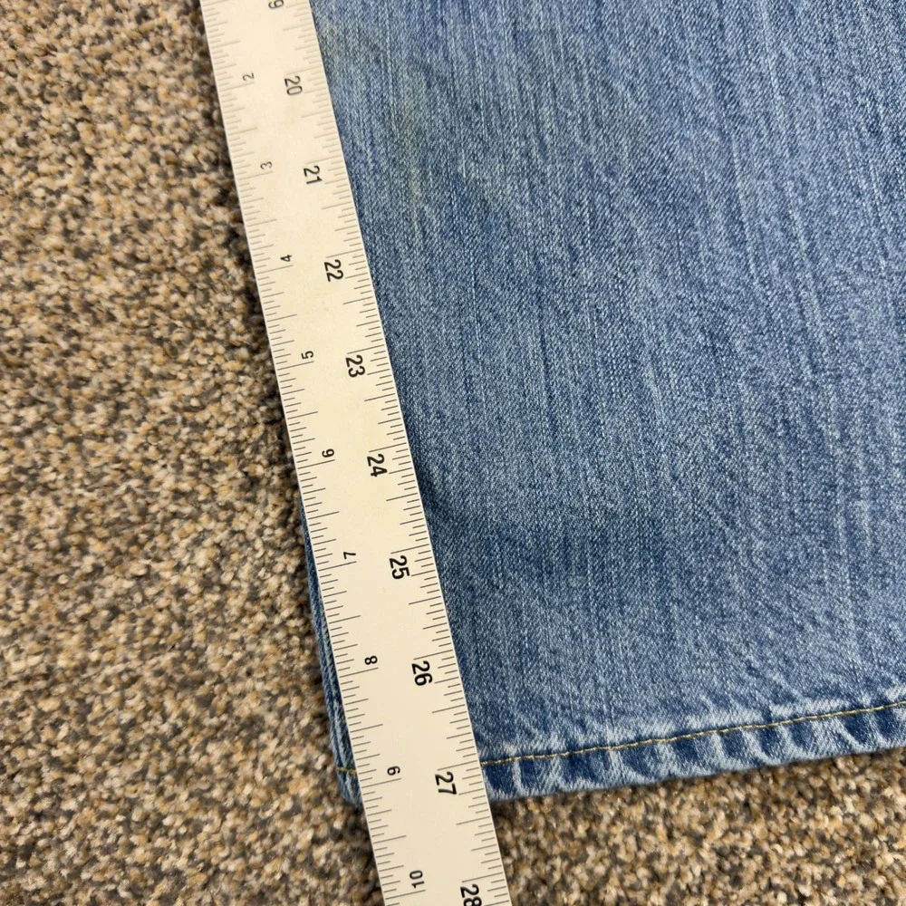 Polo Ralph Lauren Hampton Relaxed Straight‎ Jeans Mens 34 Light Wash Blue Denim